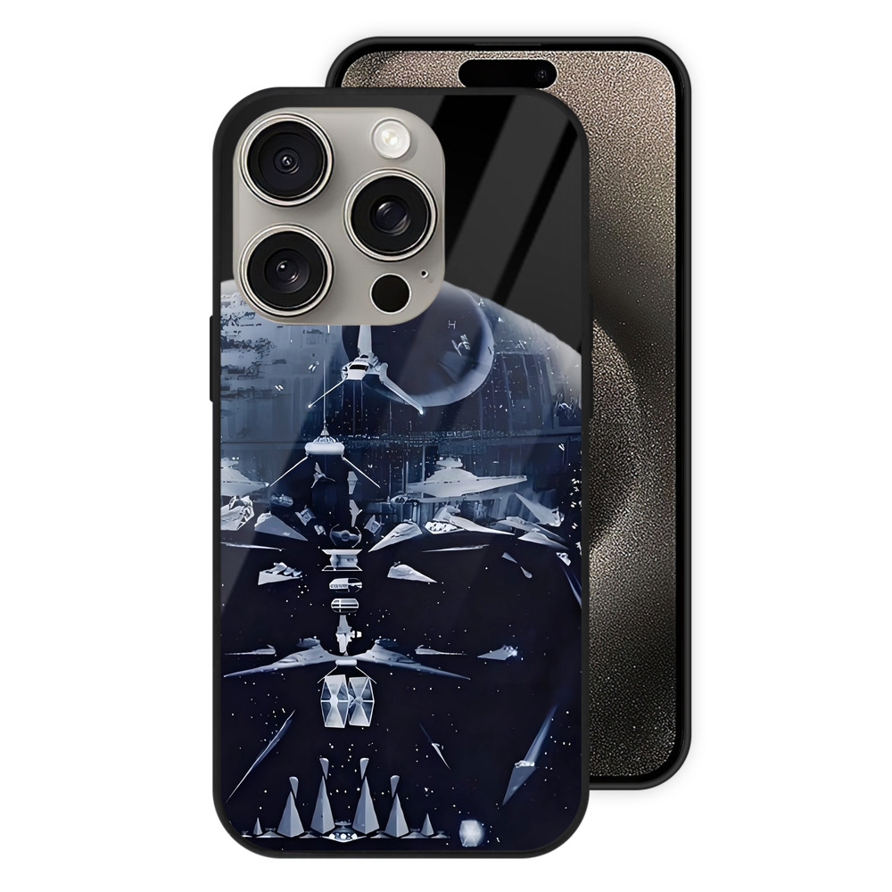 （画像用） スター・ウォーズ Star Wars 【iPhone15Pro対応】スマホケース 耐衝撃＆黄変防止 背面ガラス