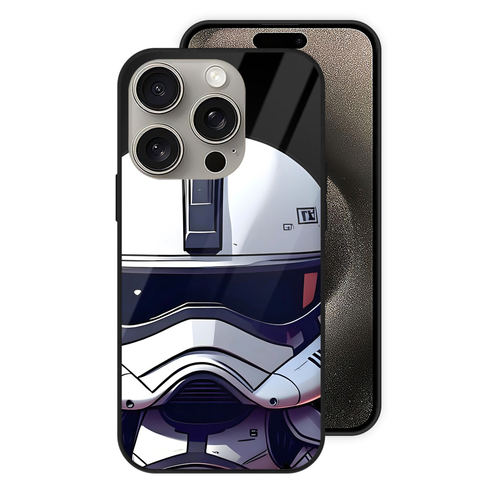 （画像用） スター・ウォーズ Star Wars 【iPhone15Pro対応】スマホケース 耐衝撃＆黄変防止 背面ガラス