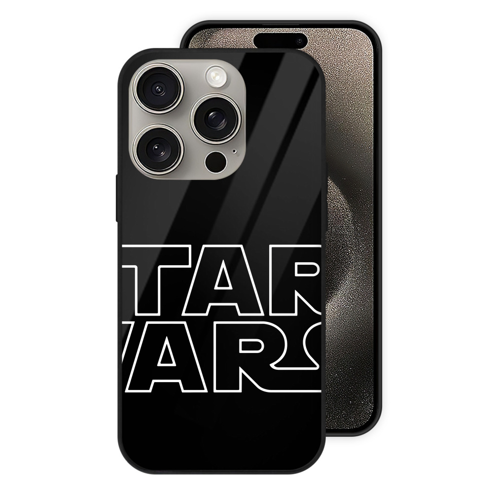 （画像用） スター・ウォーズ Star Wars 【iPhone15Pro対応】スマホケース 耐衝撃＆黄変防止 背面ガラス