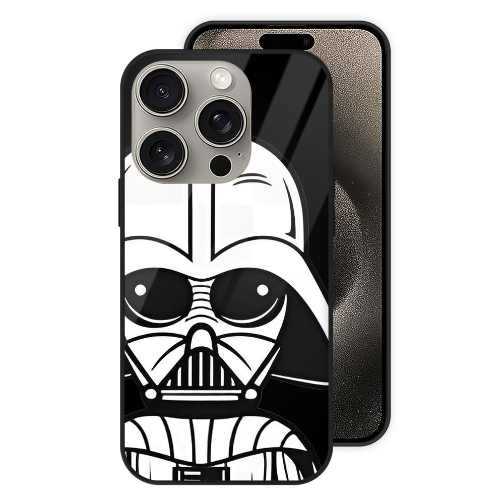 （画像用） スター・ウォーズ Star Wars 【iPhone15Pro対応】スマホケース 耐衝撃＆黄変防止 背面ガラス