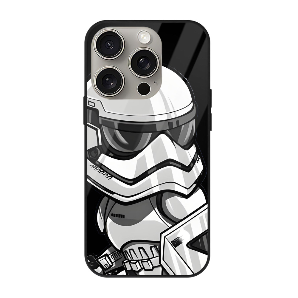 （画像用） スター・ウォーズ Star Wars 【iPhone15Pro対応】スマホケース 耐衝撃＆黄変防止 背面ガラス