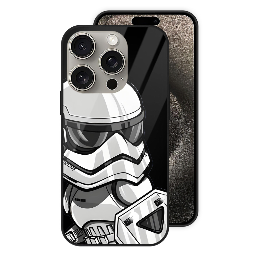 （画像用） スター・ウォーズ Star Wars 【iPhone15Pro対応】スマホケース 耐衝撃＆黄変防止 背面ガラス