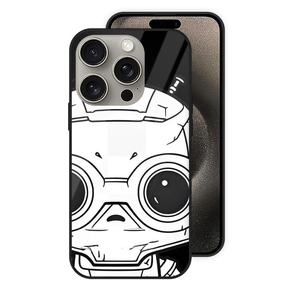 （画像用） スター・ウォーズ Star Wars 【iPhone15Pro対応】スマホケース 耐衝撃＆黄変防止 背面ガラス
