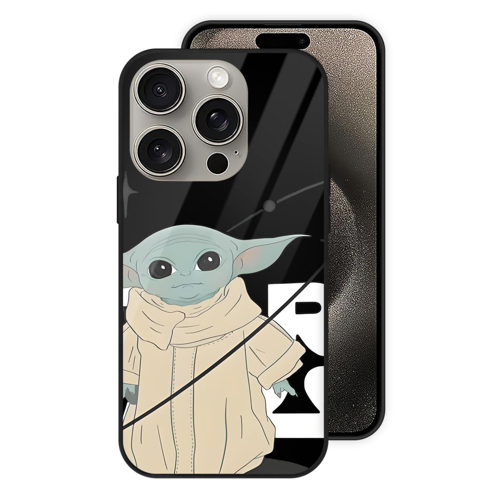 （画像用） スター・ウォーズ Star Wars 【iPhone15Pro対応】スマホケース 耐衝撃＆黄変防止 背面ガラス