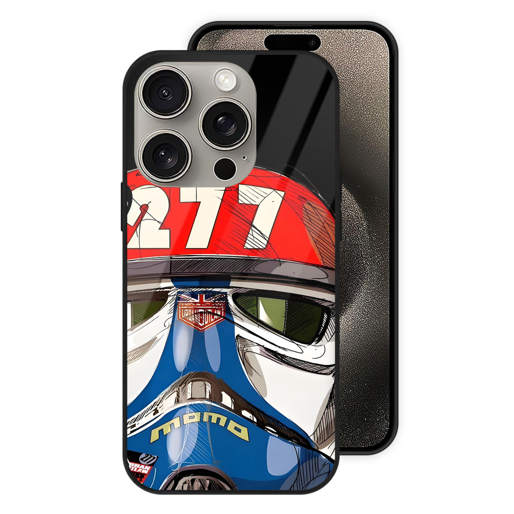 （画像用） スター・ウォーズ Star Wars 【iPhone15Pro対応】スマホケース 耐衝撃＆黄変防止 背面ガラス