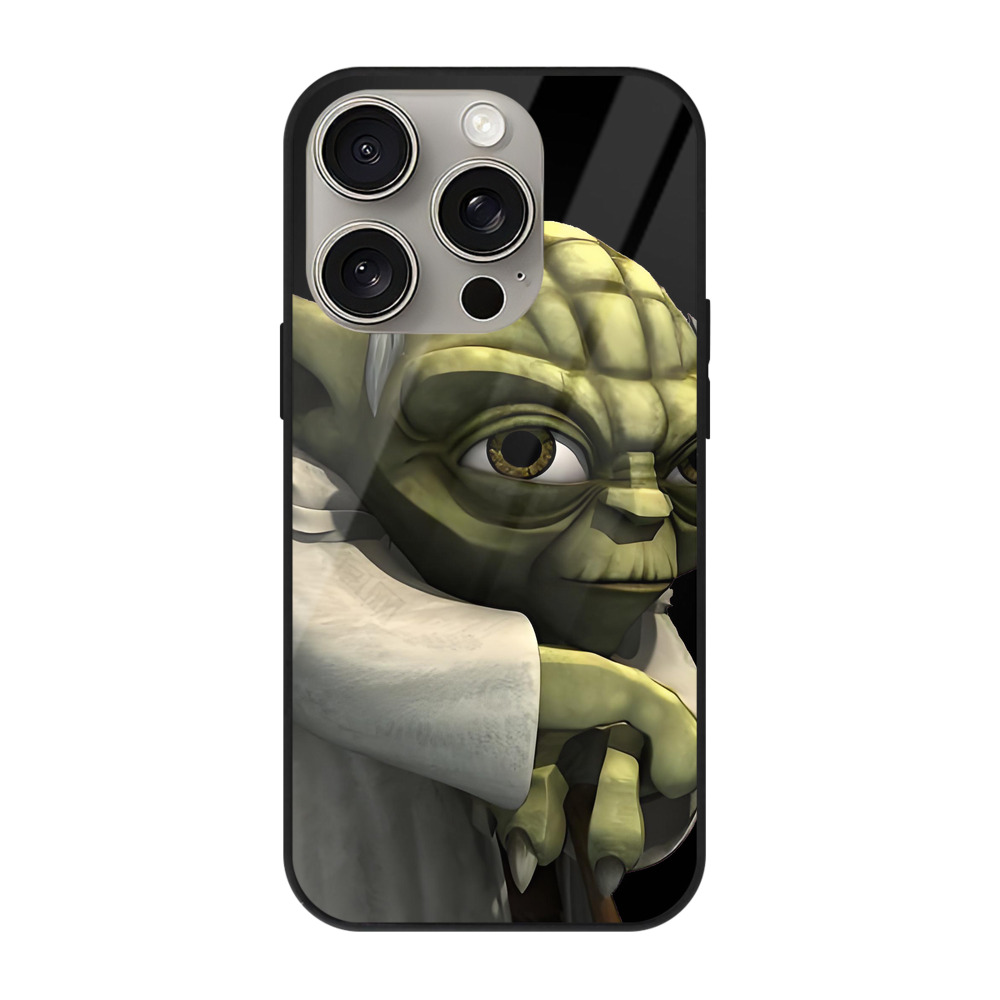 （画像用） スター・ウォーズ Star Wars 【iPhone15Pro対応】スマホケース 耐衝撃＆黄変防止 背面ガラス