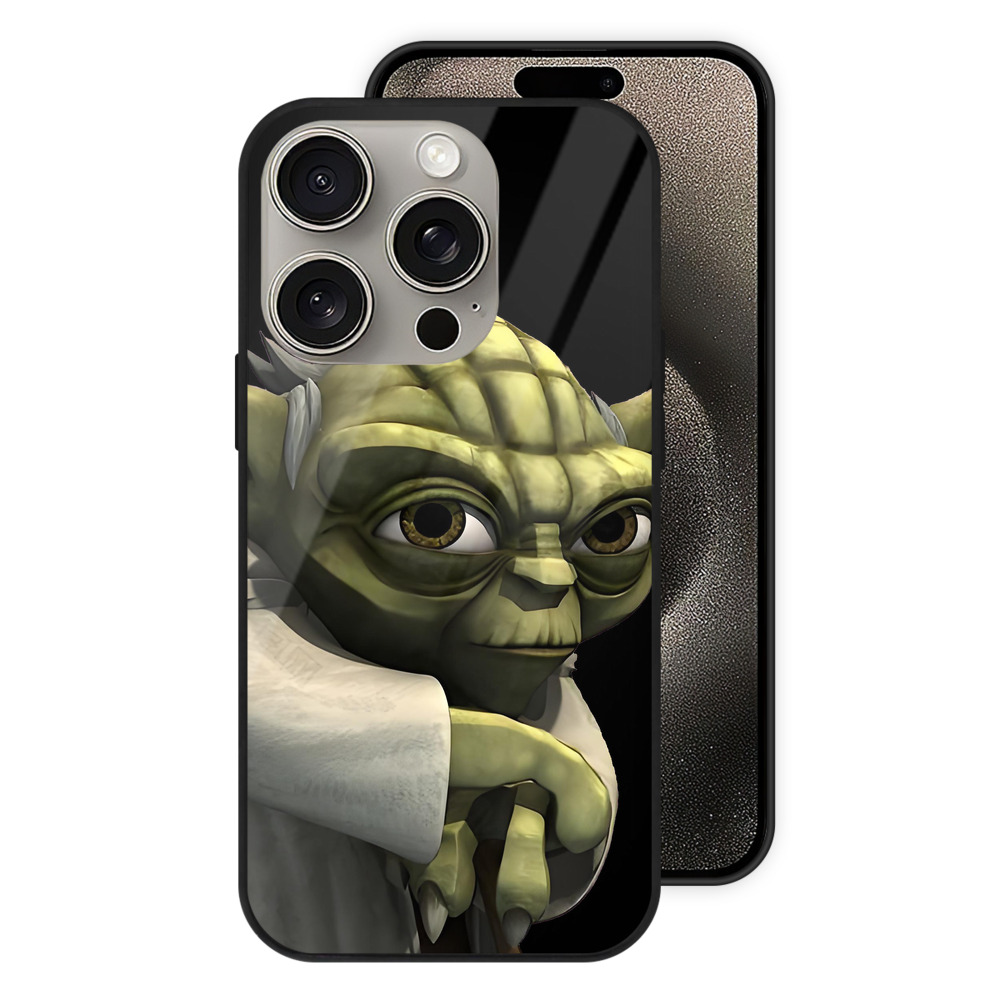 （画像用） スター・ウォーズ Star Wars 【iPhone15Pro対応】スマホケース 耐衝撃＆黄変防止 背面ガラス