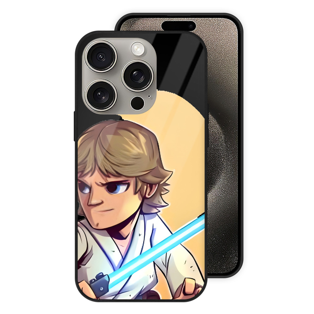 （画像用） スター・ウォーズ Star Wars 【iPhone15Pro対応】スマホケース 耐衝撃＆黄変防止 背面ガラス