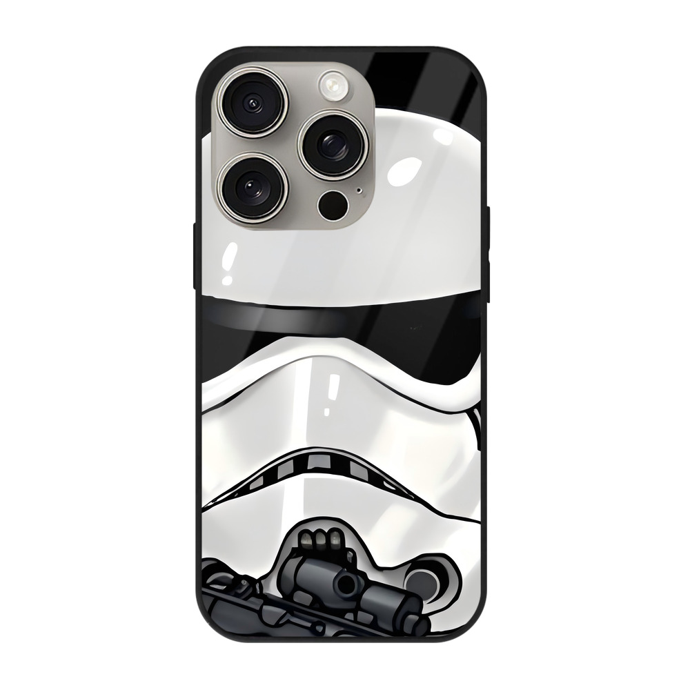 （画像用） スター・ウォーズ Star Wars 【iPhone15Pro対応】スマホケース 耐衝撃＆黄変防止 背面ガラス