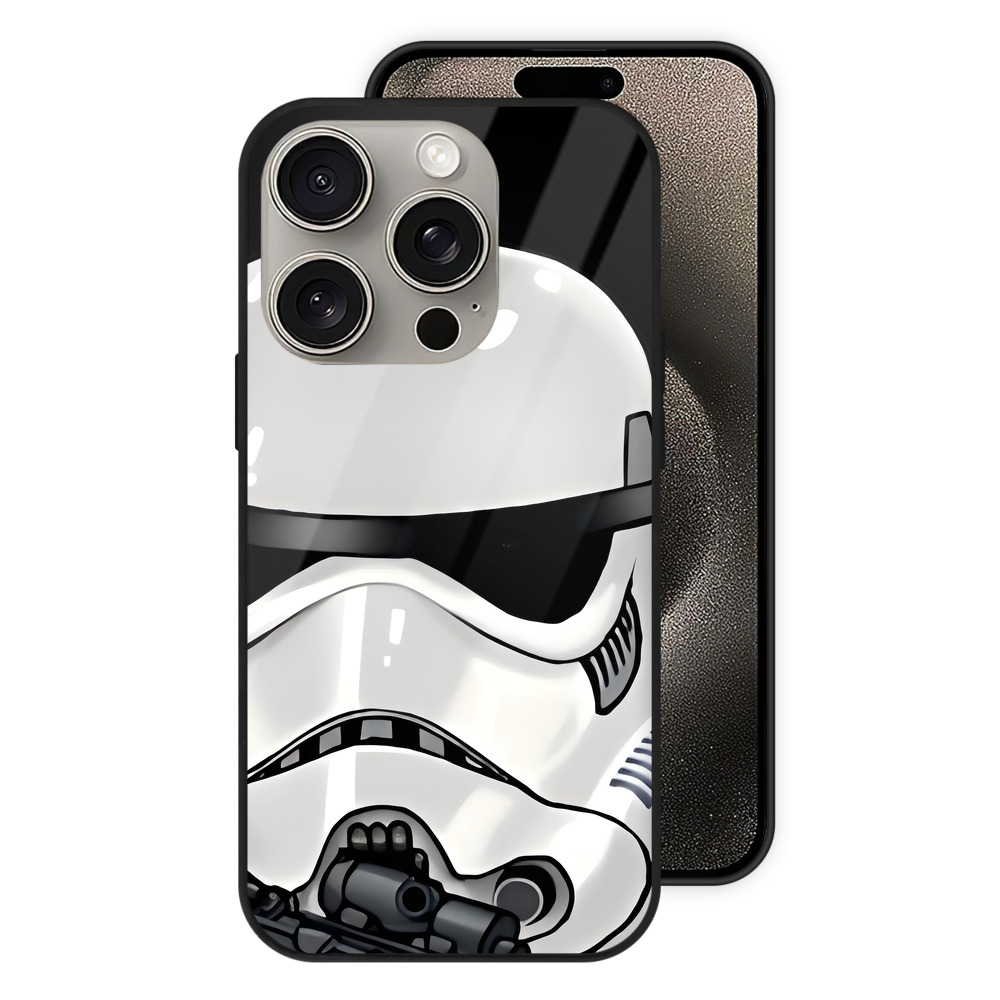 （画像用） スター・ウォーズ Star Wars 【iPhone15Pro対応】スマホケース 耐衝撃＆黄変防止 背面ガラス