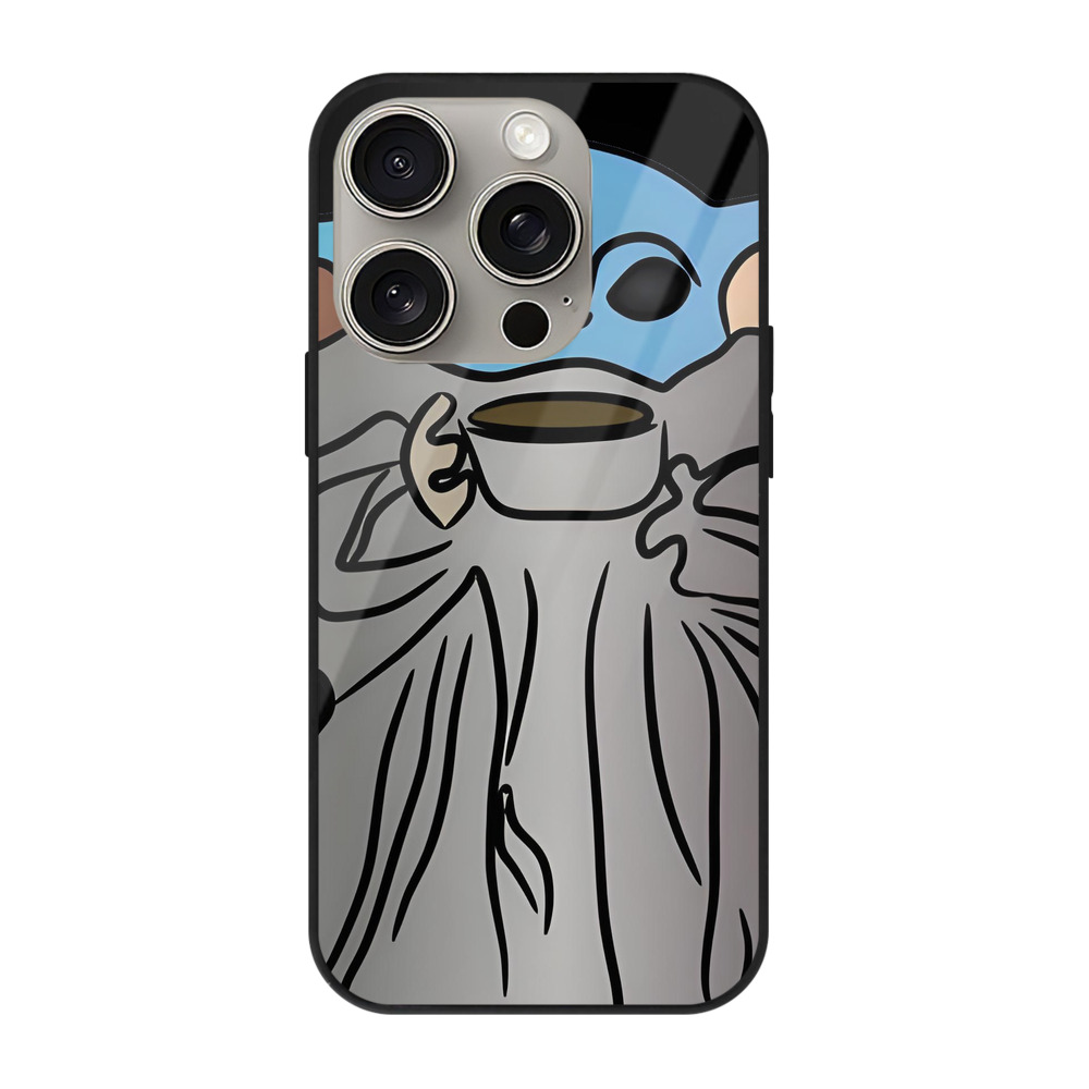 （画像用） スター・ウォーズ Star Wars 【iPhone15Pro対応】スマホケース 耐衝撃＆黄変防止 背面ガラス