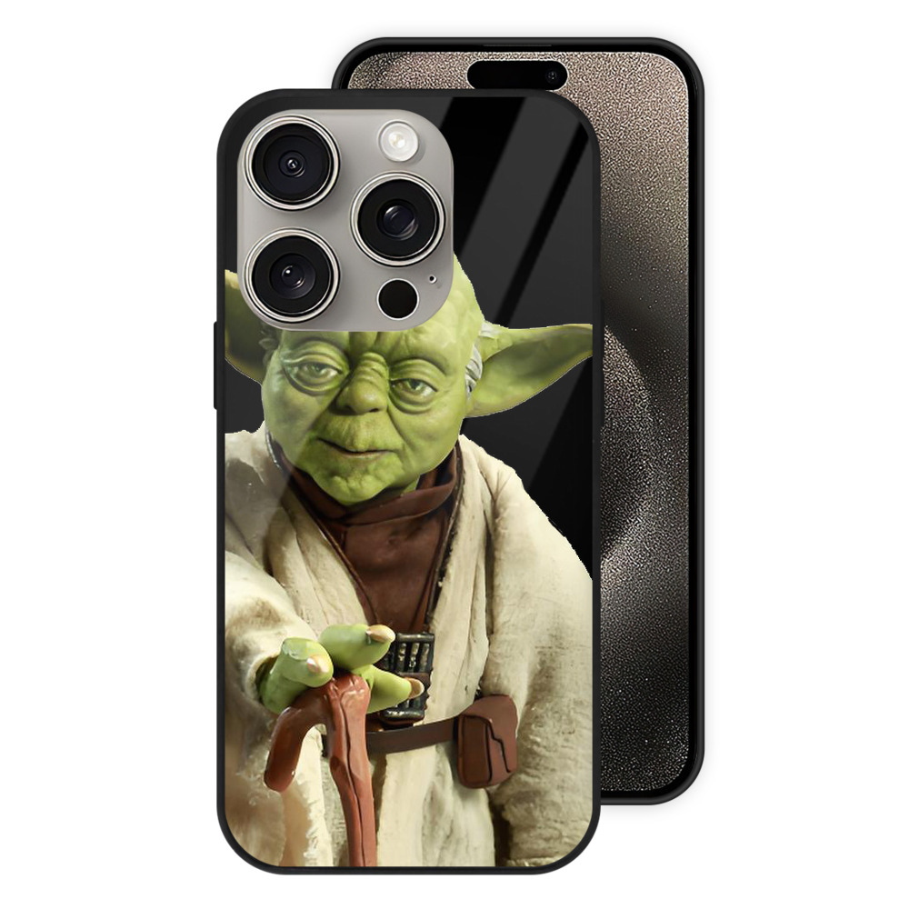 （画像用） スター・ウォーズ Star Wars 【iPhone15Pro対応】スマホケース 耐衝撃＆黄変防止 背面ガラス