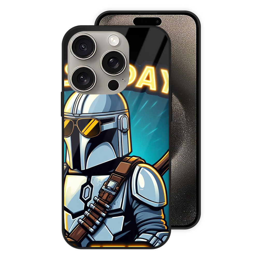 （画像用） スター・ウォーズ Star Wars 【iPhone15Pro対応】スマホケース 耐衝撃＆黄変防止 背面ガラス