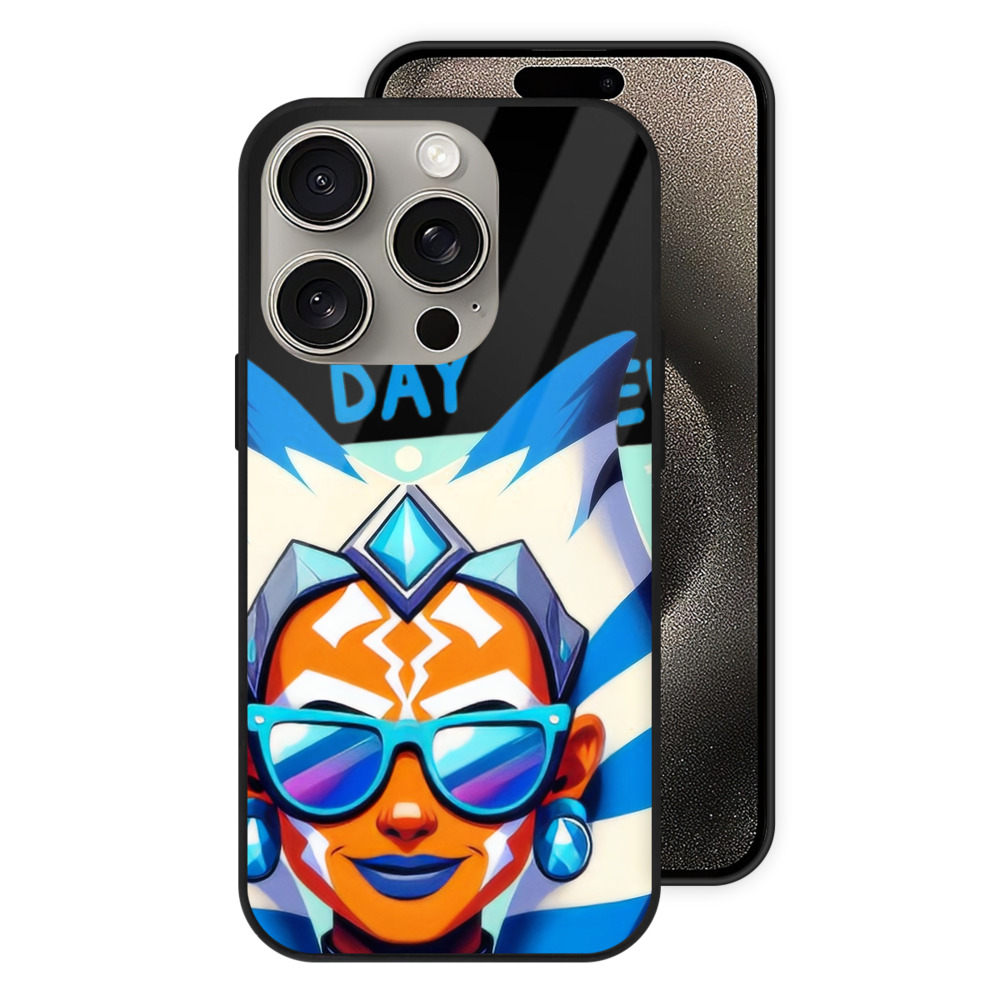 （画像用） スター・ウォーズ Star Wars 【iPhone15Pro対応】スマホケース 耐衝撃＆黄変防止 背面ガラス