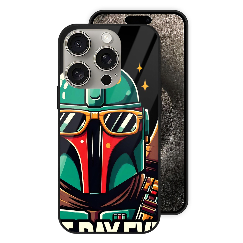（画像用） スター・ウォーズ Star Wars 【iPhone15Pro対応】スマホケース 耐衝撃＆黄変防止 背面ガラス