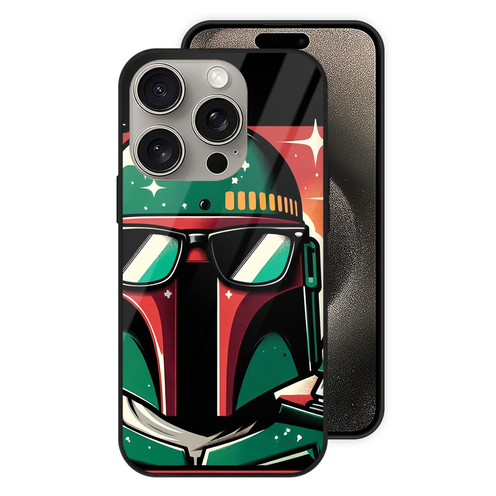 （画像用） スター・ウォーズ Star Wars 【iPhone15Pro対応】スマホケース 耐衝撃＆黄変防止 背面ガラス