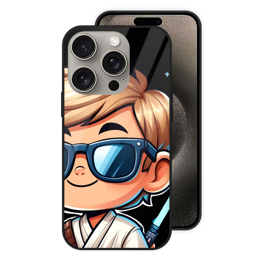 （画像用） スター・ウォーズ Star Wars 【iPhone15Pro対応】スマホケース 耐衝撃＆黄変防止 背面ガラス