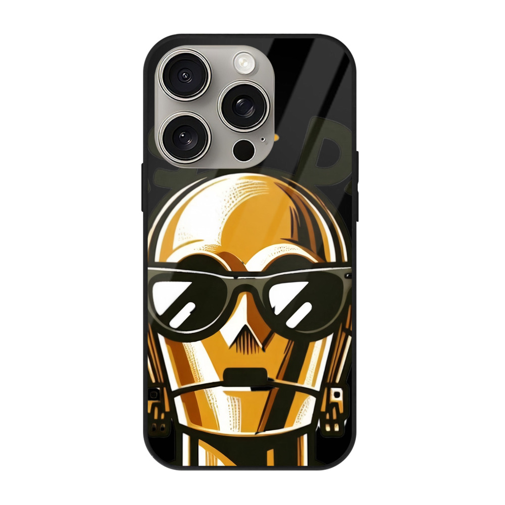 （画像用） スター・ウォーズ Star Wars 【iPhone15Pro対応】スマホケース 耐衝撃＆黄変防止 背面ガラス