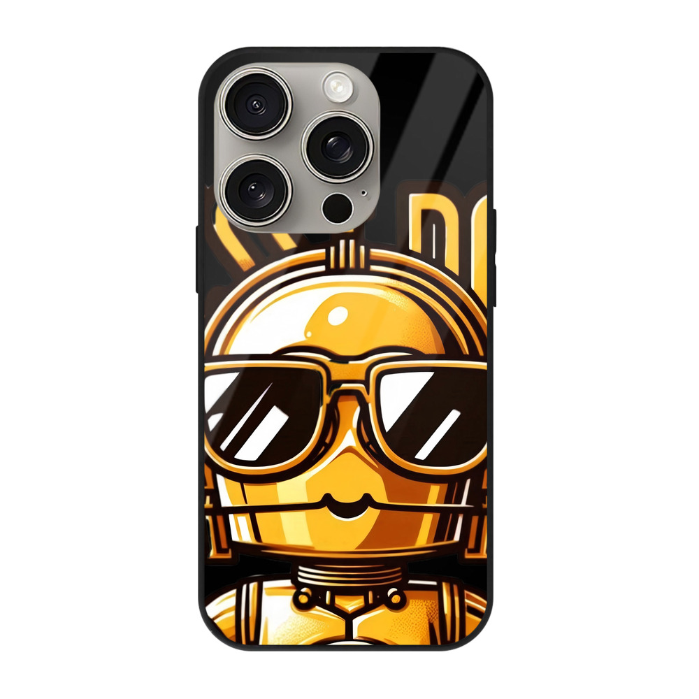 （画像用） スター・ウォーズ Star Wars 【iPhone15Pro対応】スマホケース 耐衝撃＆黄変防止 背面ガラス
