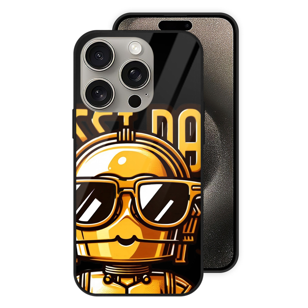 （画像用） スター・ウォーズ Star Wars 【iPhone15Pro対応】スマホケース 耐衝撃＆黄変防止 背面ガラス