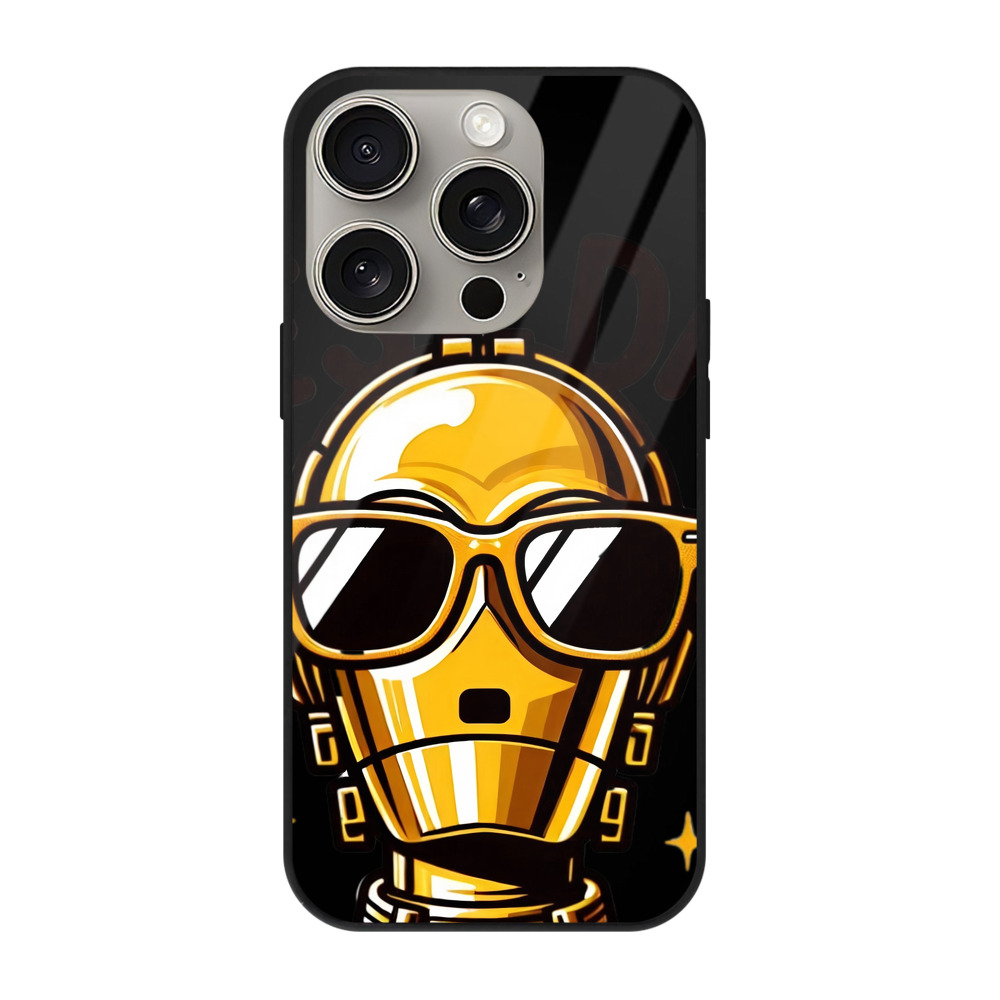 （画像用） スター・ウォーズ Star Wars 【iPhone15Pro対応】スマホケース 耐衝撃＆黄変防止 背面ガラス