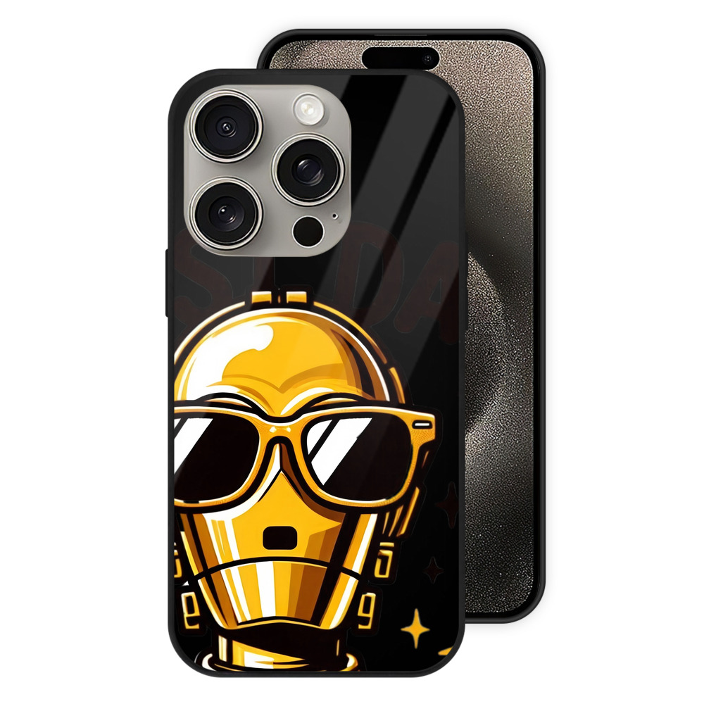 （画像用） スター・ウォーズ Star Wars 【iPhone15Pro対応】スマホケース 耐衝撃＆黄変防止 背面ガラス