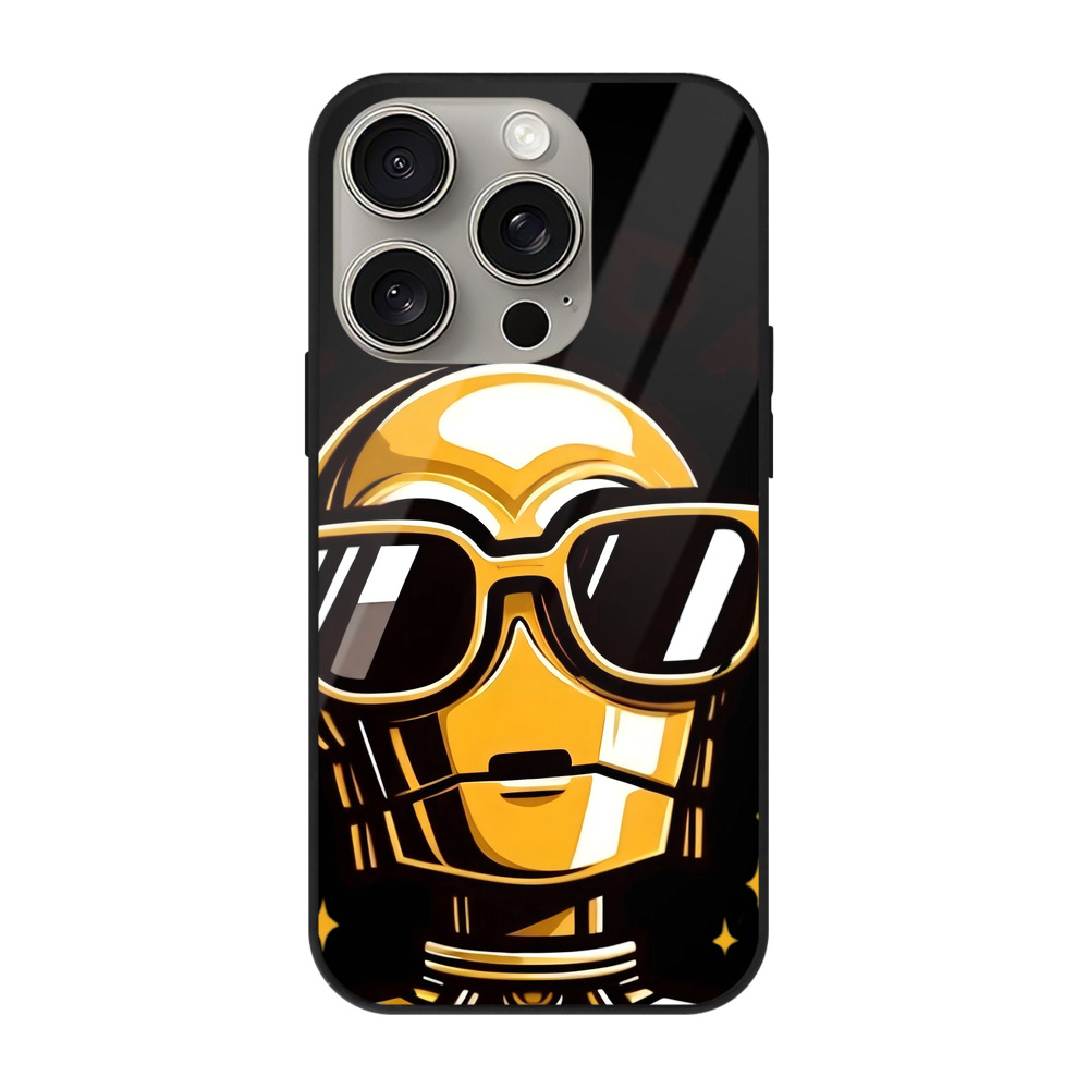 （画像用） スター・ウォーズ Star Wars 【iPhone15Pro対応】スマホケース 耐衝撃＆黄変防止 背面ガラス