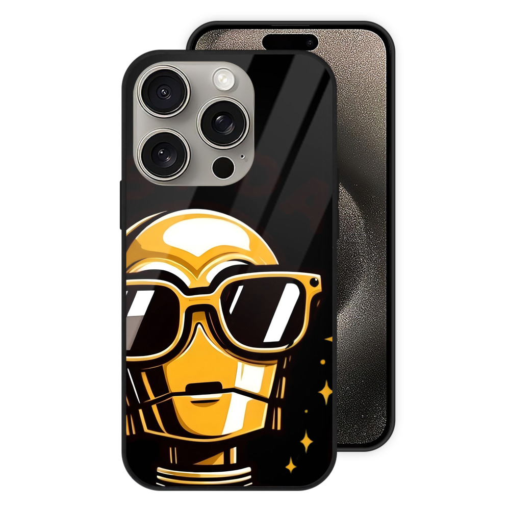 （画像用） スター・ウォーズ Star Wars 【iPhone15Pro対応】スマホケース 耐衝撃＆黄変防止 背面ガラス