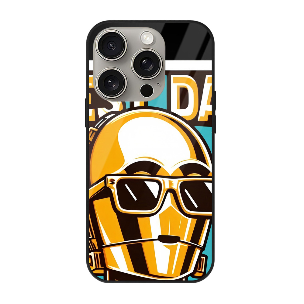（画像用） スター・ウォーズ Star Wars 【iPhone15Pro対応】スマホケース 耐衝撃＆黄変防止 背面ガラス