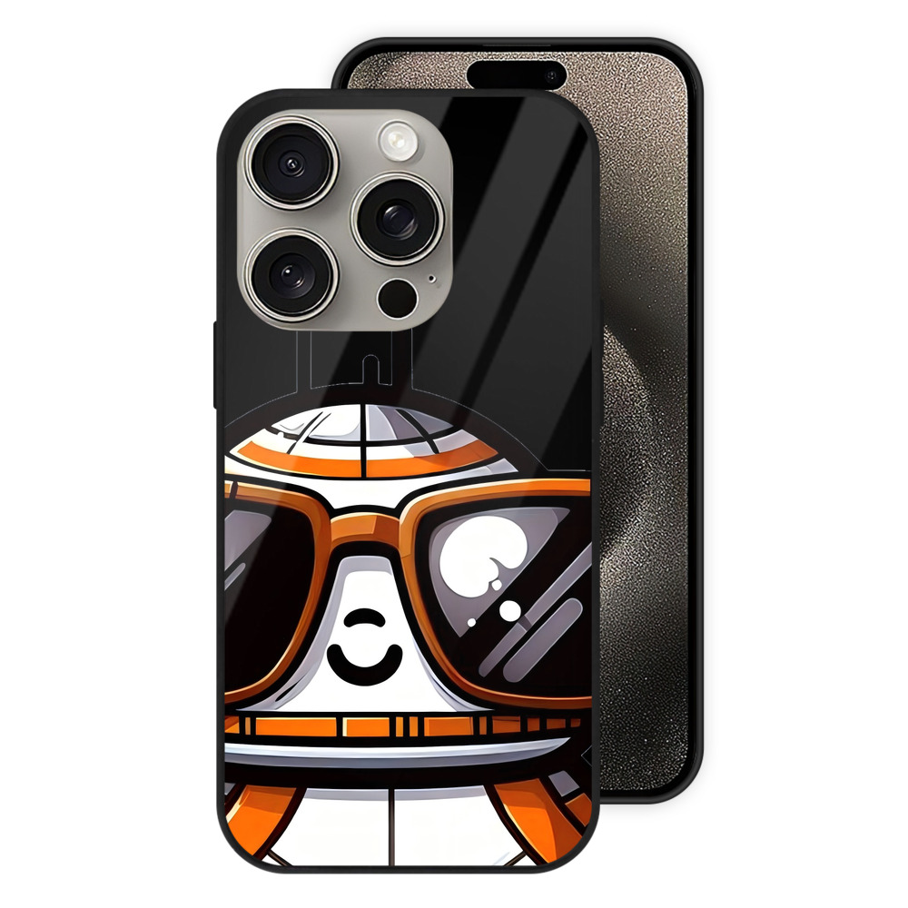 （画像用） スター・ウォーズ Star Wars 【iPhone15Pro対応】スマホケース 耐衝撃＆黄変防止 背面ガラス