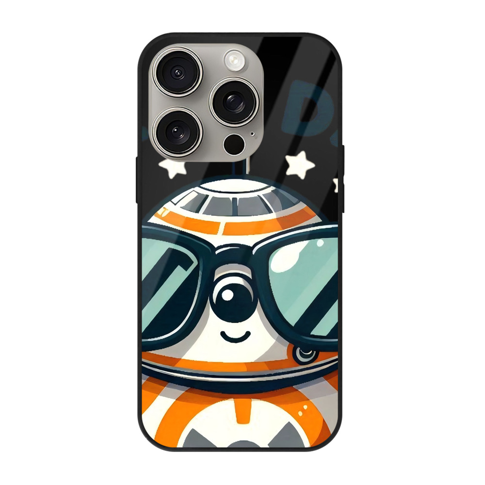（画像用） スター・ウォーズ Star Wars 【iPhone15Pro対応】スマホケース 耐衝撃＆黄変防止 背面ガラス