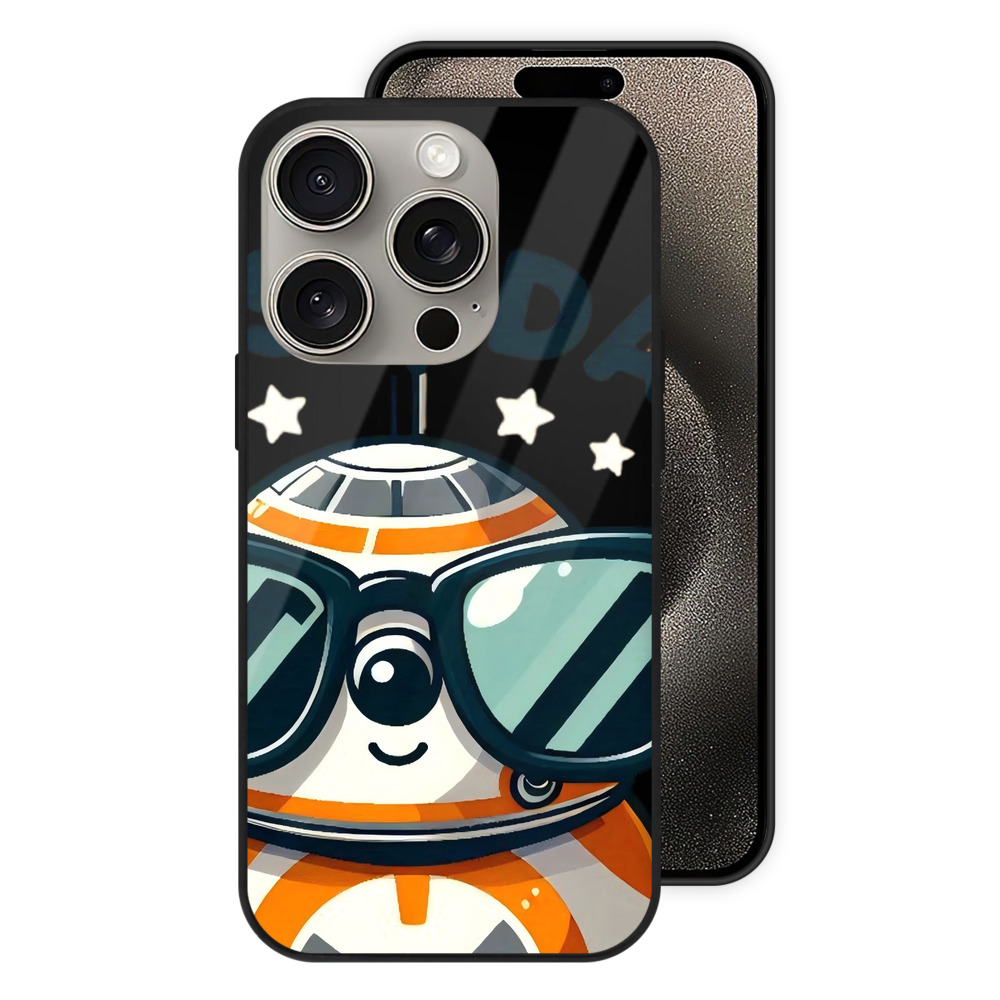 （画像用） スター・ウォーズ Star Wars 【iPhone15Pro対応】スマホケース 耐衝撃＆黄変防止 背面ガラス