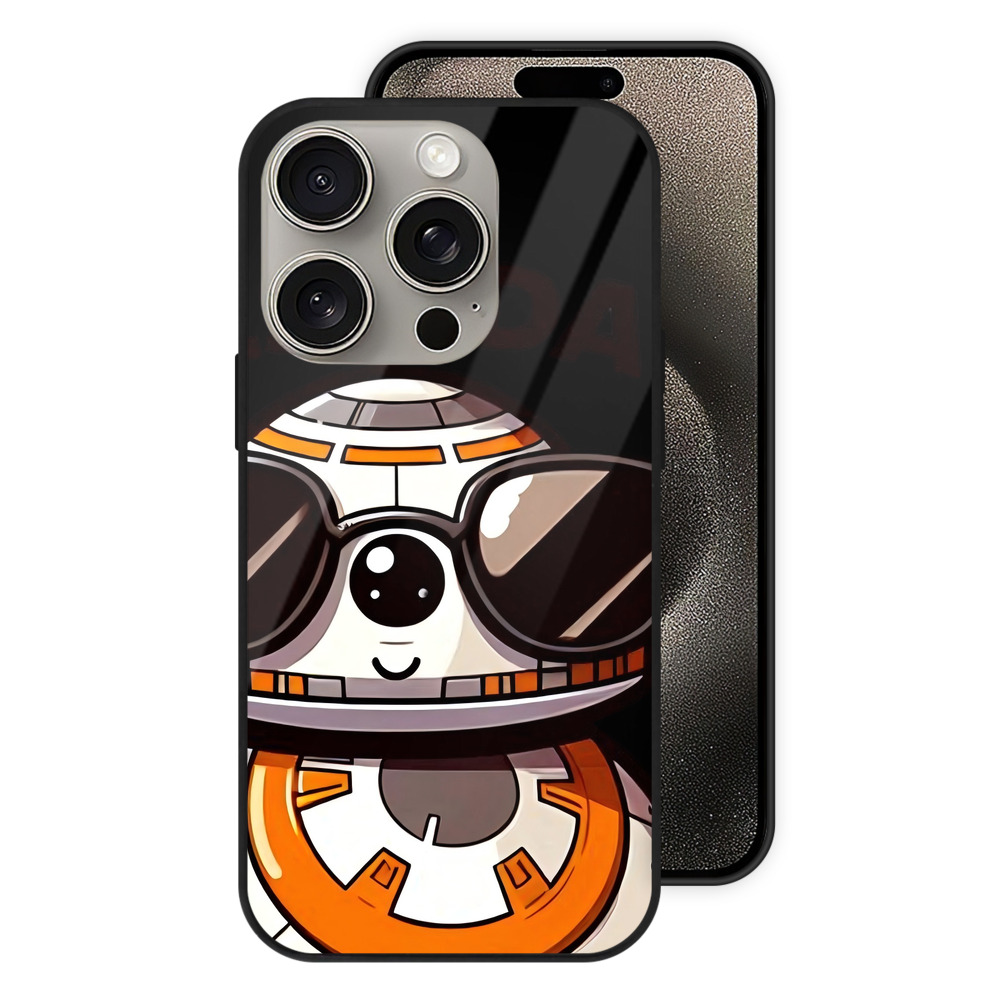 （画像用） スター・ウォーズ Star Wars 【iPhone15Pro対応】スマホケース 耐衝撃＆黄変防止 背面ガラス