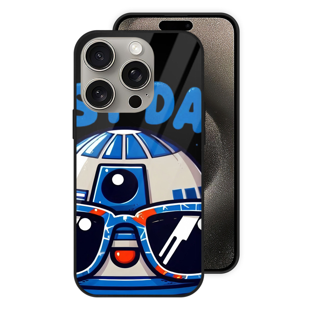 （画像用） スター・ウォーズ Star Wars 【iPhone15Pro対応】スマホケース 耐衝撃＆黄変防止 背面ガラス