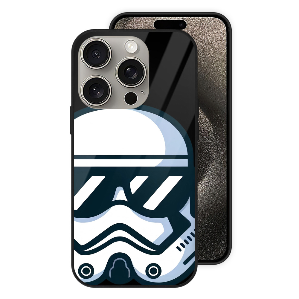 （画像用） スター・ウォーズ Star Wars 【iPhone15Pro対応】スマホケース 耐衝撃＆黄変防止 背面ガラス