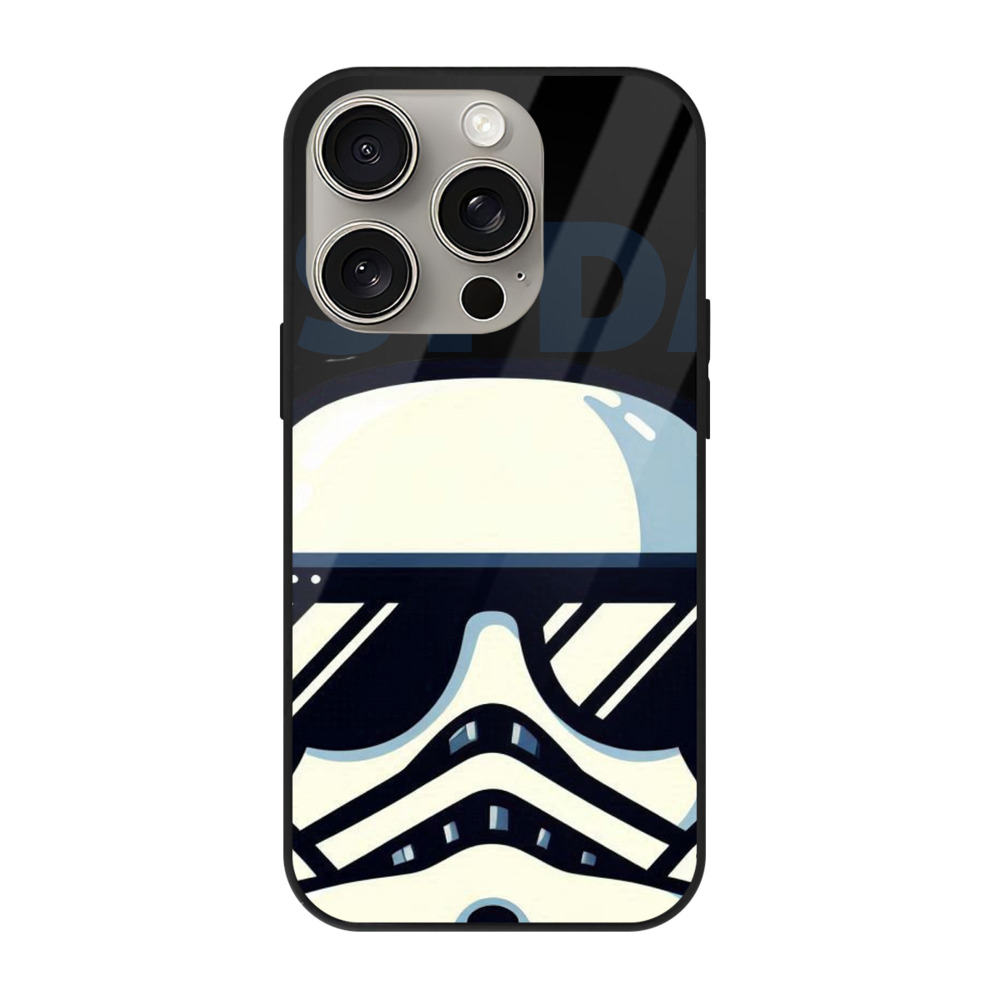 （画像用） スター・ウォーズ Star Wars 【iPhone15Pro対応】スマホケース 耐衝撃＆黄変防止 背面ガラス