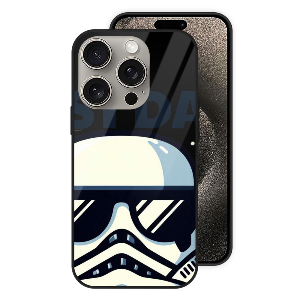 （画像用） スター・ウォーズ Star Wars 【iPhone15Pro対応】スマホケース 耐衝撃＆黄変防止 背面ガラス