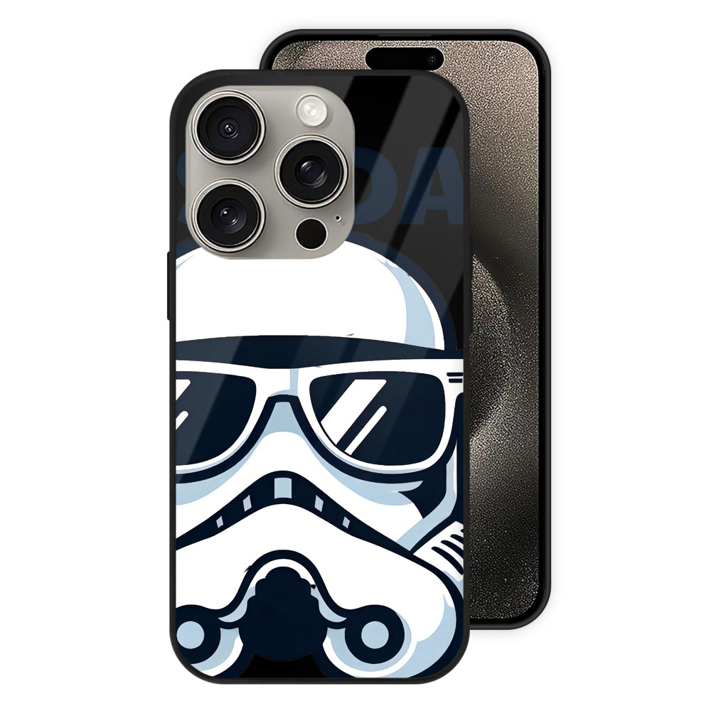 （画像用） スター・ウォーズ Star Wars 【iPhone15Pro対応】スマホケース 耐衝撃＆黄変防止 背面ガラス