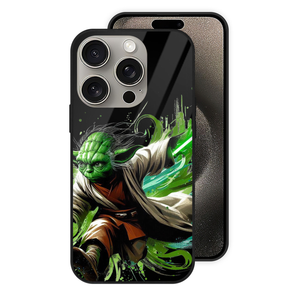 （画像用） スター・ウォーズ Star Wars 【iPhone15Pro対応】スマホケース 耐衝撃＆黄変防止 背面ガラス