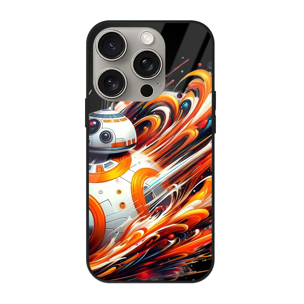 （画像用） スター・ウォーズ Star Wars 【iPhone15Pro対応】スマホケース 耐衝撃＆黄変防止 背面ガラス