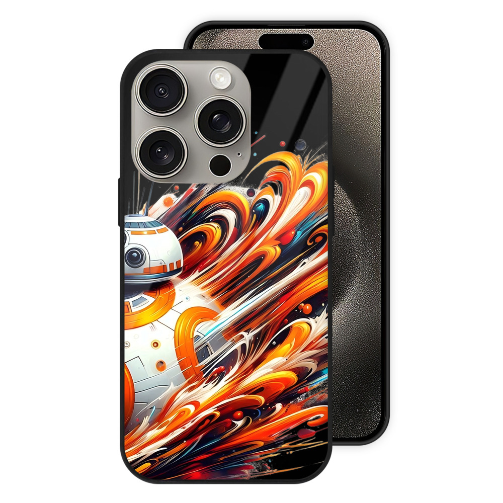 （画像用） スター・ウォーズ Star Wars 【iPhone15Pro対応】スマホケース 耐衝撃＆黄変防止 背面ガラス