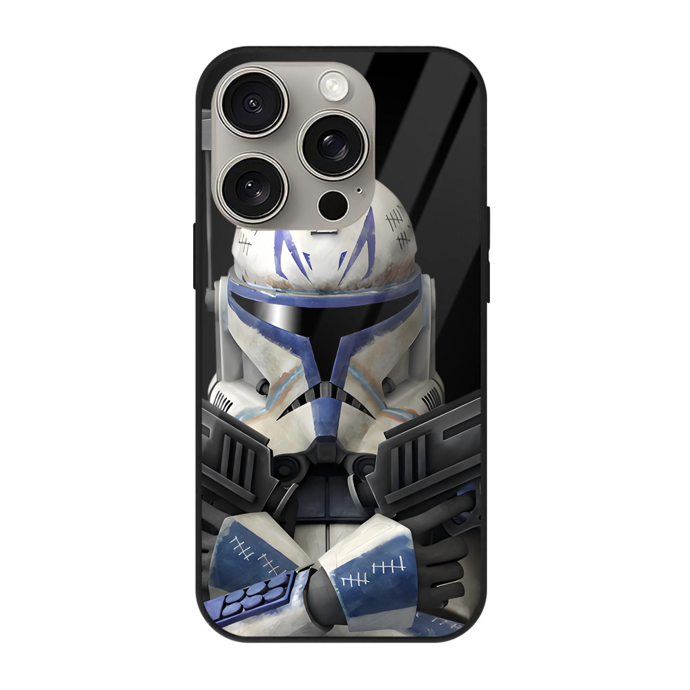 （画像用） スター・ウォーズ Star Wars 【iPhone15Pro対応】スマホケース 耐衝撃＆黄変防止 背面ガラス