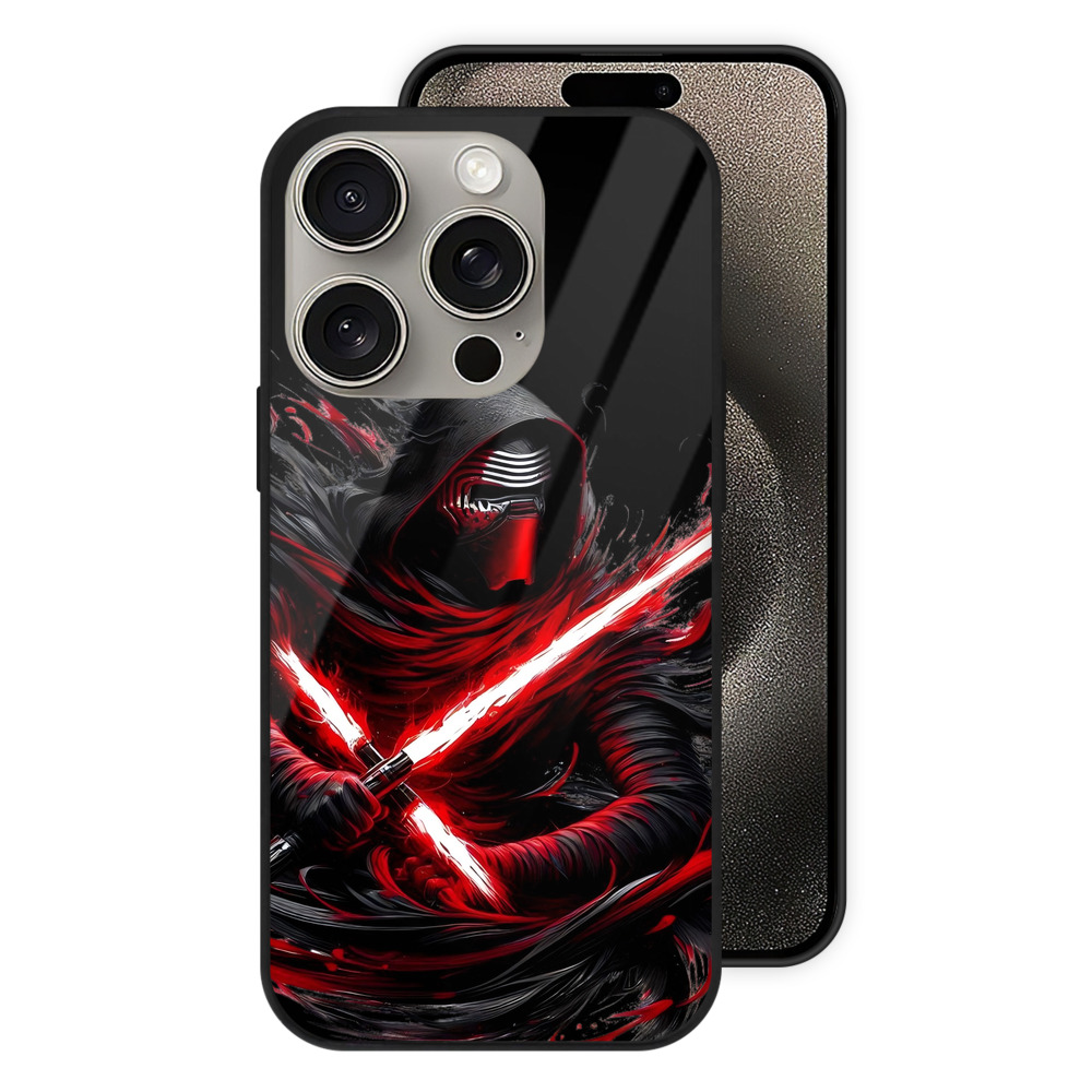 （画像用） スター・ウォーズ Star Wars 【iPhone15Pro対応】スマホケース 耐衝撃＆黄変防止 背面ガラス