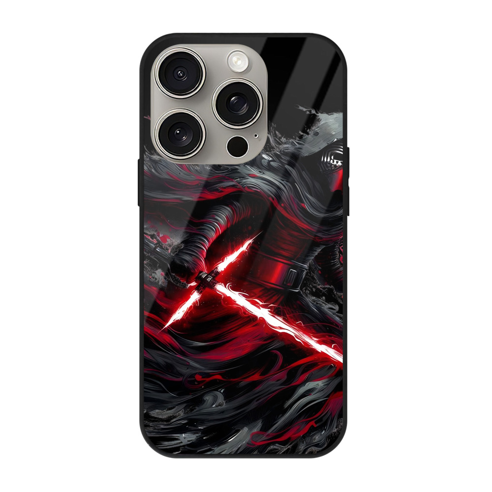 （画像用） スター・ウォーズ Star Wars 【iPhone15Pro対応】スマホケース 耐衝撃＆黄変防止 背面ガラス