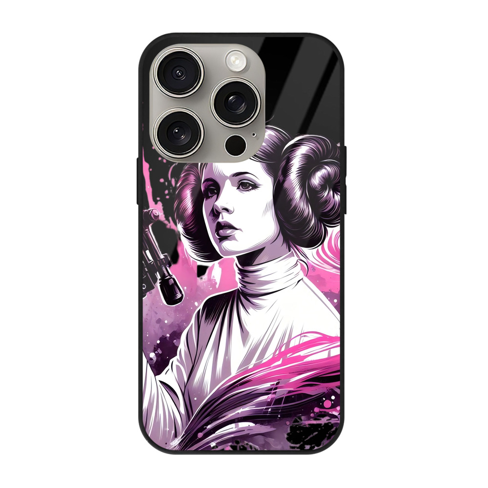 （画像用） スター・ウォーズ Star Wars 【iPhone15Pro対応】スマホケース 耐衝撃＆黄変防止 背面ガラス