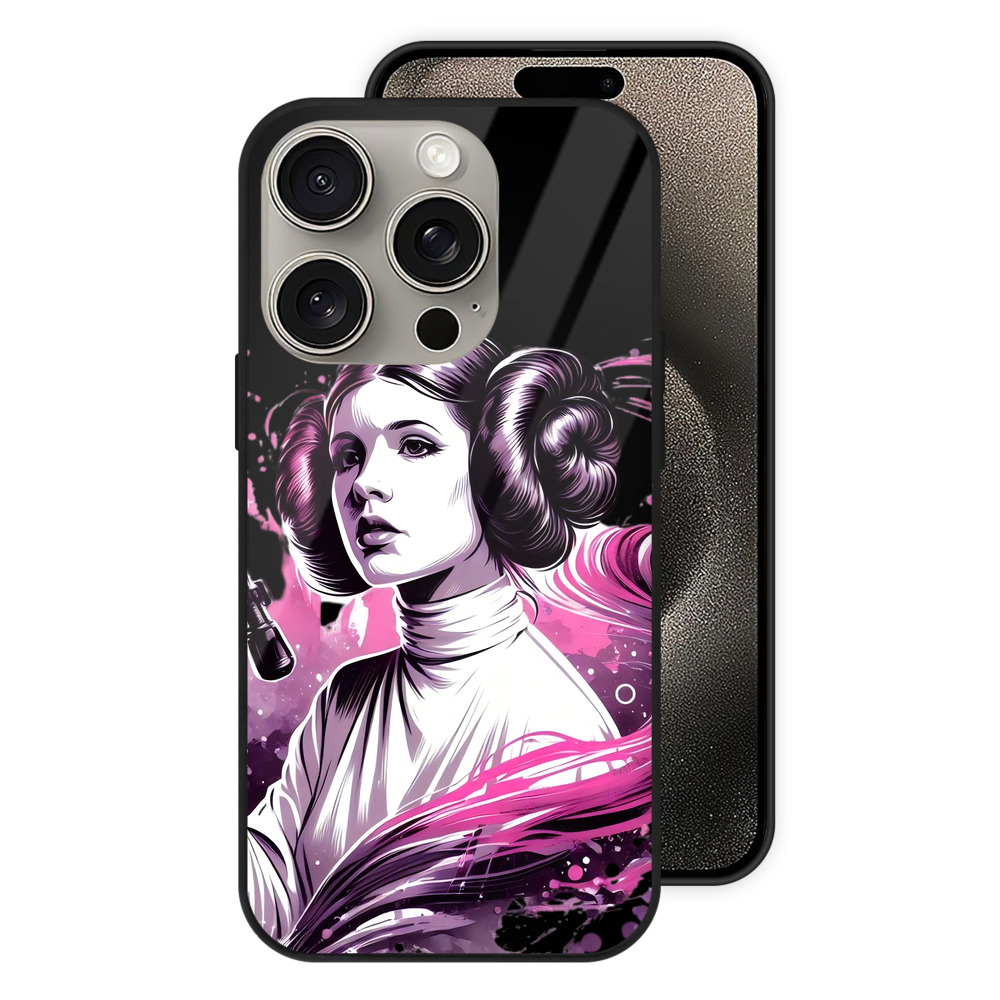 （画像用） スター・ウォーズ Star Wars 【iPhone15Pro対応】スマホケース 耐衝撃＆黄変防止 背面ガラス