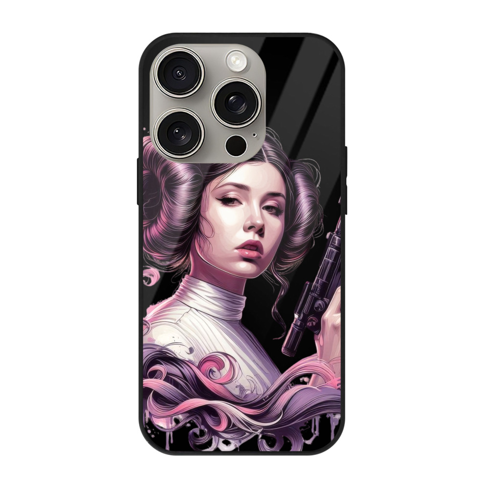 （画像用） スター・ウォーズ Star Wars 【iPhone15Pro対応】スマホケース 耐衝撃＆黄変防止 背面ガラス
