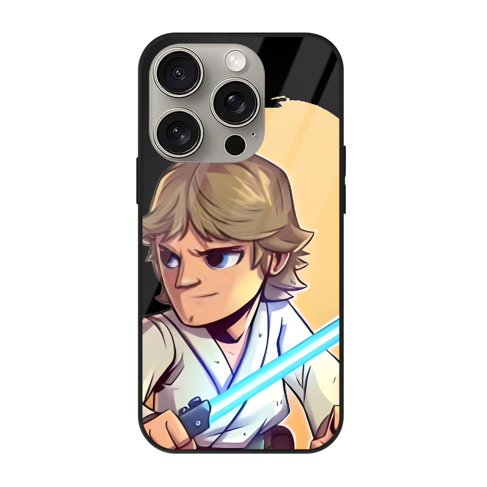 （画像用） スター・ウォーズ Star Wars 【iPhone15Pro対応】スマホケース 耐衝撃＆黄変防止 背面ガラス