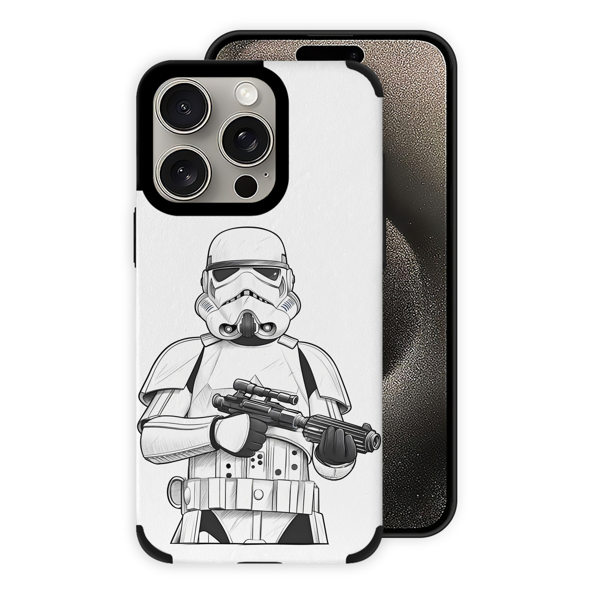 （画像用） スター・ウォーズ Star Wars 【iPhone15ProMax対応】 PUレザー スマホケース 耐衝撃＆黄変防止