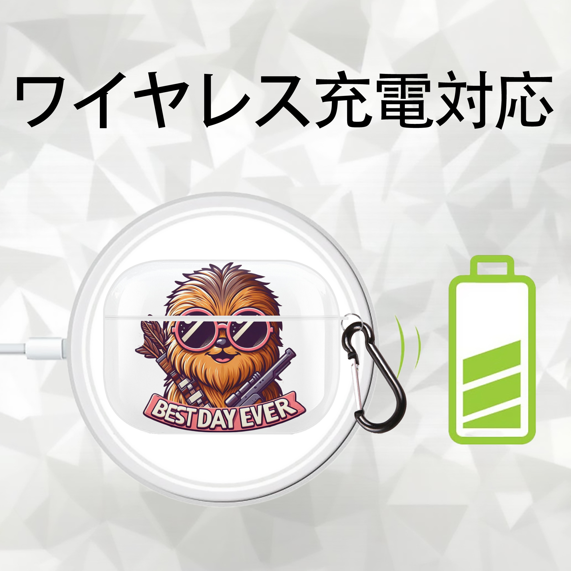 スター・ウォーズ Star Wars 【AirPods Pro用】ハードシェル保護ケース 耐衝撃・防指紋・カラビナ付き商品仕様